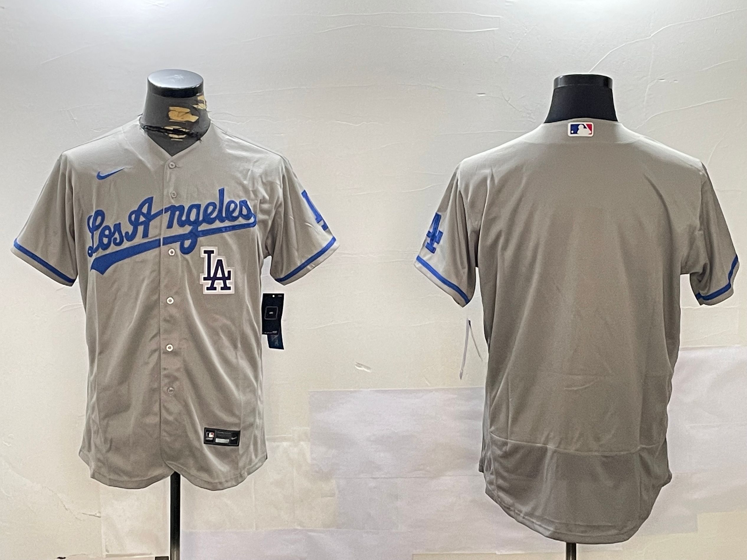 Men Los Angeles Dodgers Blank Grey Elite 2024 Nike MLB Jersey style 12161